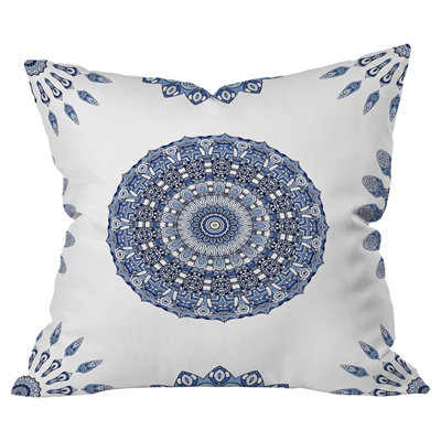 Greek Sunshine Cotton Throw Pillow