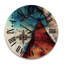 Horloge murale en bois massif Ameerah-1058419872