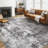Modern Abstract Area Rug Non Slip Washable Rugs for Living Room Bedroom-Gray-83201915-74968591