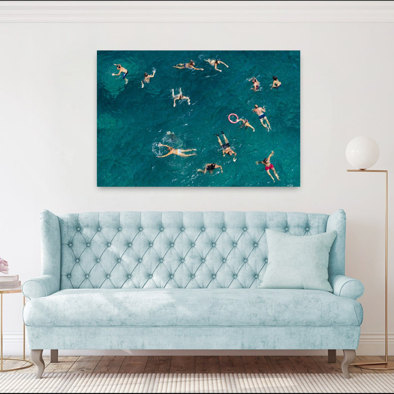 Art contemporain, poisson abstrait, art côtier, H 40 po x l 60 po
