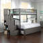 Lit superposé en escalier avec lit gigogne Jaxson-440107450-440107451