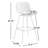 Abingdon Swivel Upholstered Counter Stool with Metal Frame-1640533264