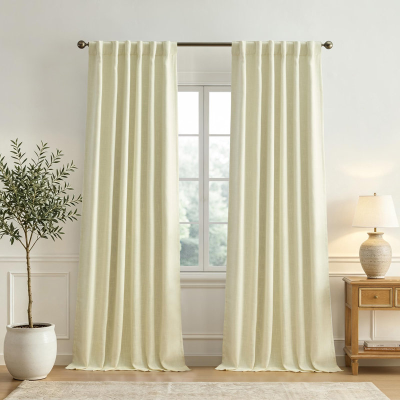 Rideau de fenêtre occultant Lenox, ivoire - l 52 po x L 108 po, Ivory, 52"W x 108"L