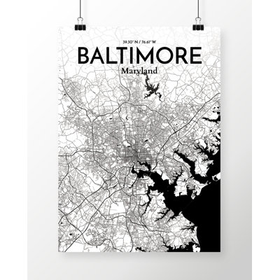 " Baltimore City Map "