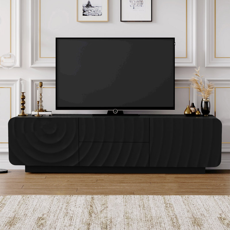 Meuble télé 58 po Modern, Noir