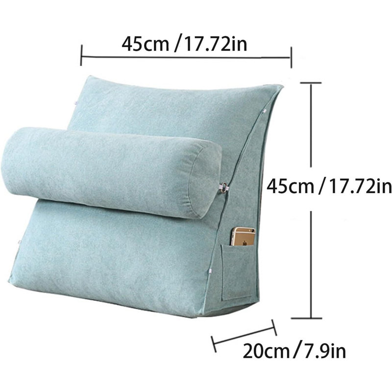 Coussin de lecture Imitation, Beige clair 