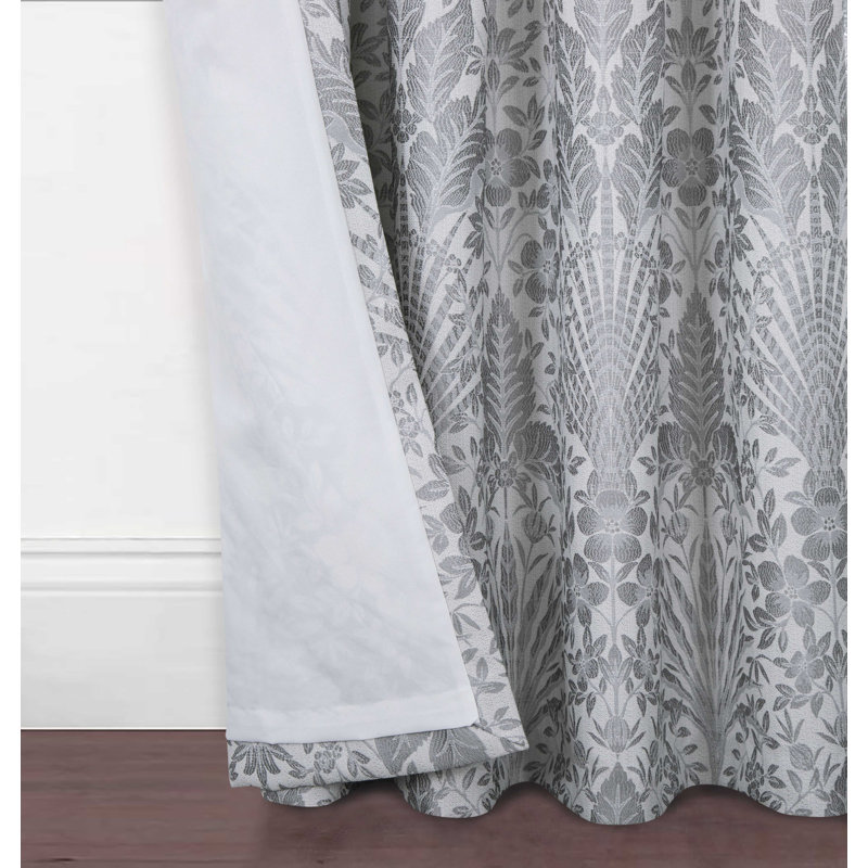 SantaMarina Room Darkening Curtain Single Panel, 117 W x 117 Drop D cm