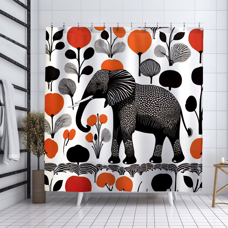 Rideau de douche Dati Elephant