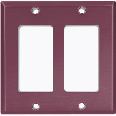 Plaque d'interrupteur en métal