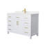 Meuble-lavabo simple autoportant 48 po avec plateau en marbre Beckett-61870907-61870914-61870911