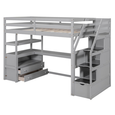 Haneesh House Bed With Blackboard And Drawers, Classic Style, Creative Storage