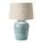 Holsworthy Stoneware Table Lamp with Linen Shade and Reactive Glaze
