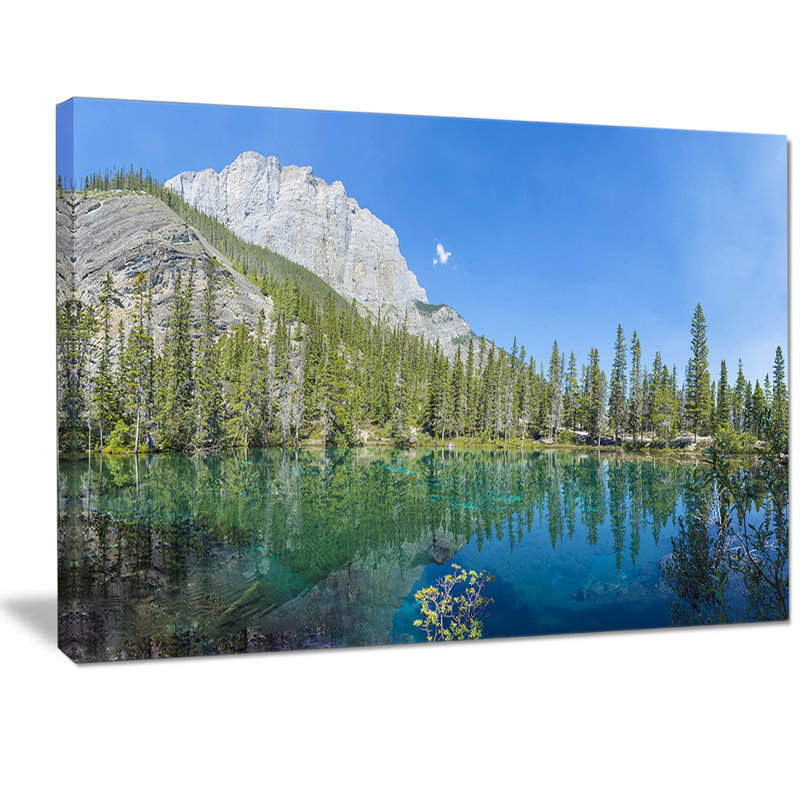 Grassi Lake Canmore, Alberta, Canada - reproduction de photo sur toile tendue, H 20 po x l 20 po x P 1 po