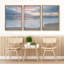 "Serene Beach Sunset Ocean and Sky Colors Modern Art Decor Living Room Office Office" 3 - Pièces-100780678-100780680
