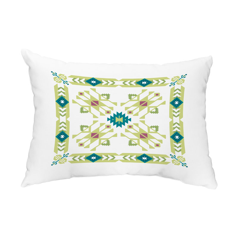Housse de coussin d'extérieur rectangulaire Jodhpur, Vert