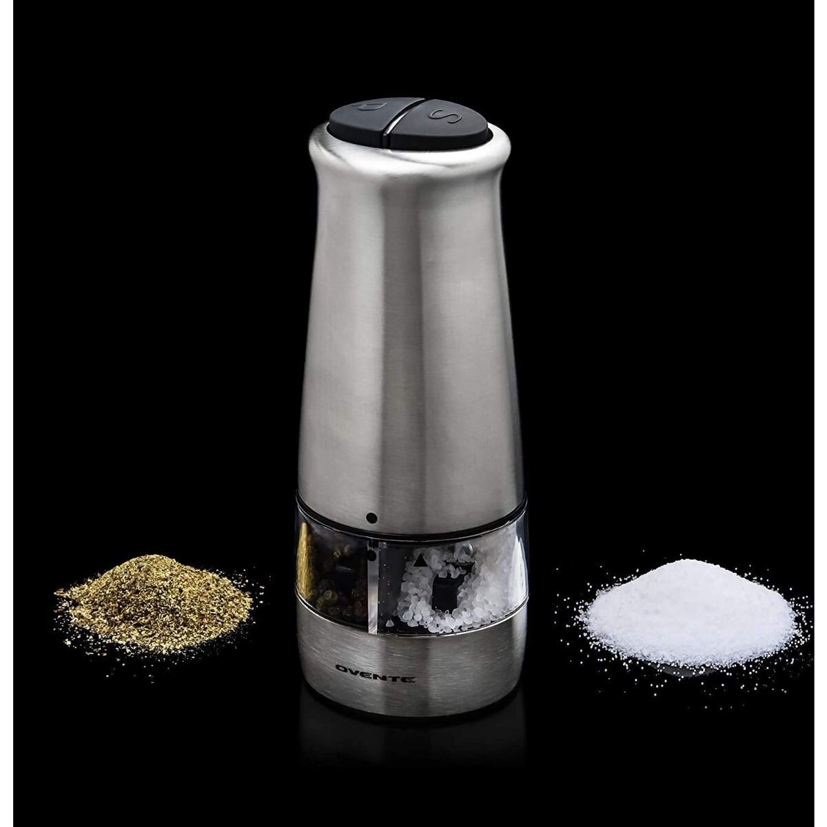 OVENTE Stainless Steel with Ceramic Blades Electric Salt and