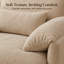 Chaise longue en chenille avec repose-pieds, dossier réglable, table d'appoint pliable et ports de charge USB Norelvessique-2126257345
