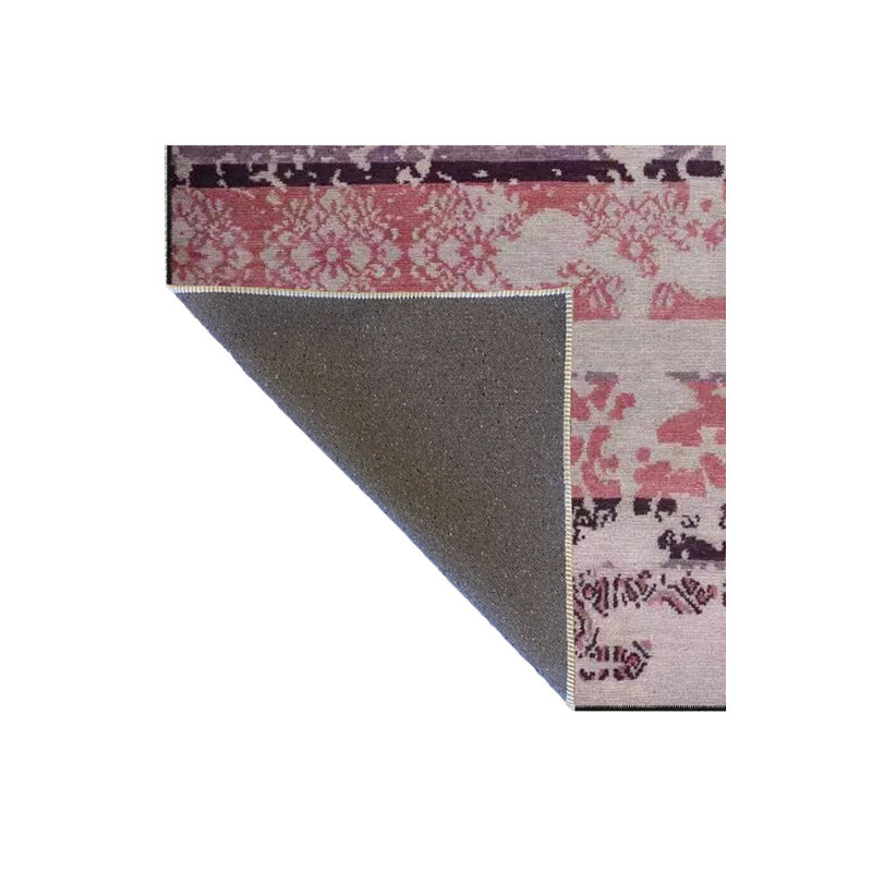 Tapis tissé rétro multicolore Vintage, Sous-tapis rectangulaire de 3 pi 3 po x 4 pi 11 po