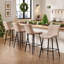 Tabourets de comptoir ergonomiques en similicuir de style contemporain pour la salle à manger et la cuisine