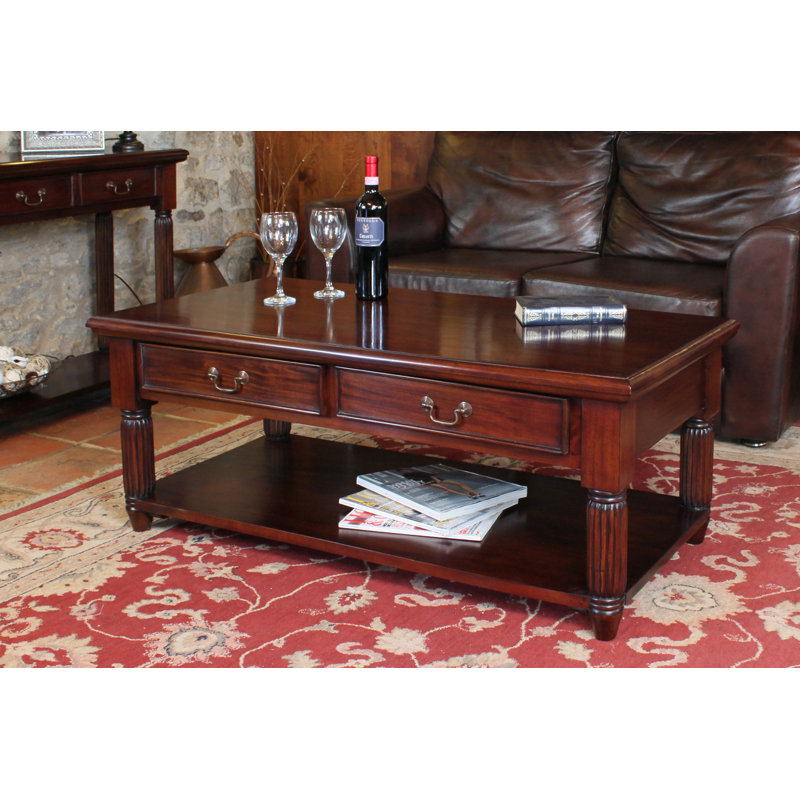 Hallberg Solid Wood Solid Wood Coffee Table with Storage