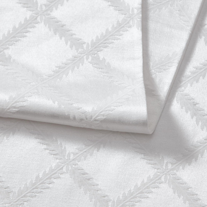 Lenox Laurel Leaf Reversible Table Runner, 14"x90", White