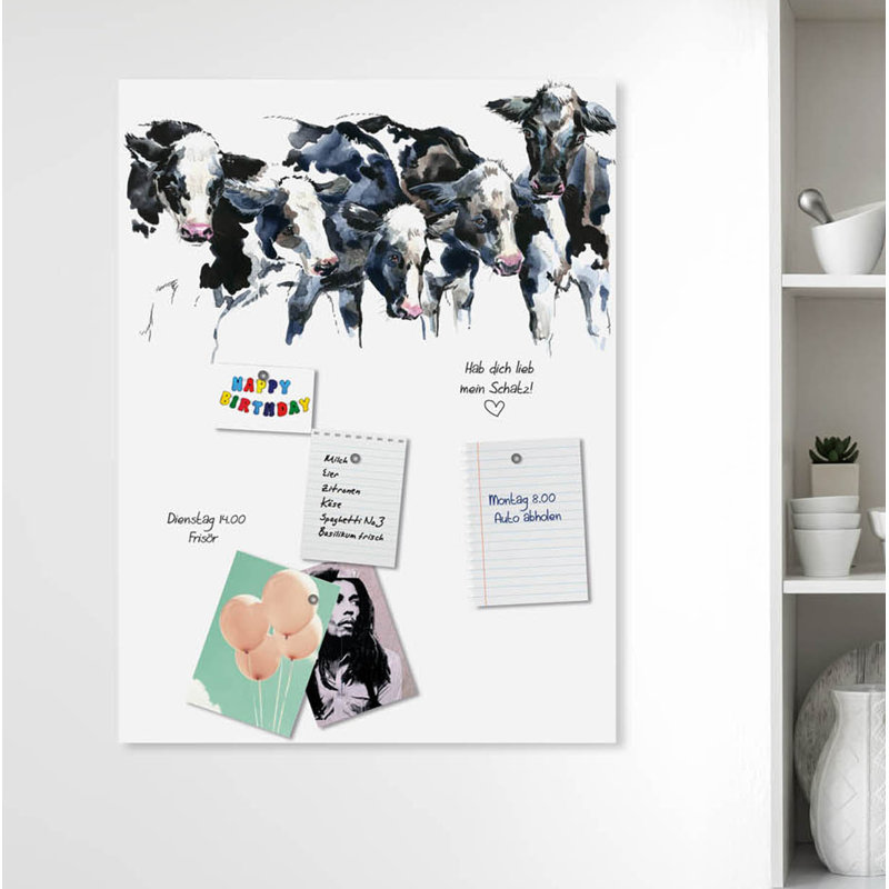 Magnetic Glass Photo Memo Board