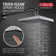 Universal Showering Components Square Single-Spray Rain Shower Head, Rainfall Shower Head 1.8 GPM