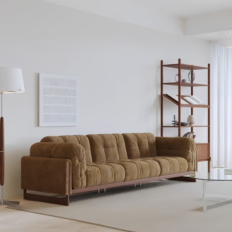 Retro Creative Sofa, Brown, Caramel