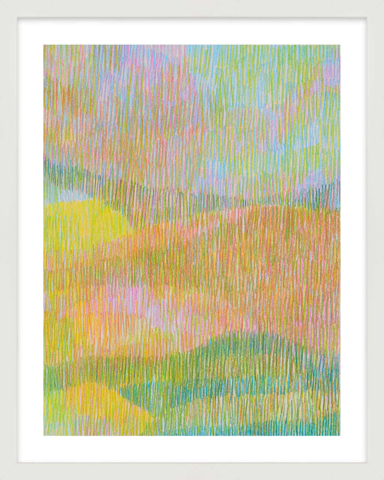 Summerhill Painting by Jacques Pilon, 25" H x 20" W x 1.25" D, White