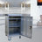 30+2Bay Mobile School Charging Cart Station for Chromebook, Tablet and Laptop Computer with Power Strip Included, Assembly Required-SILVER