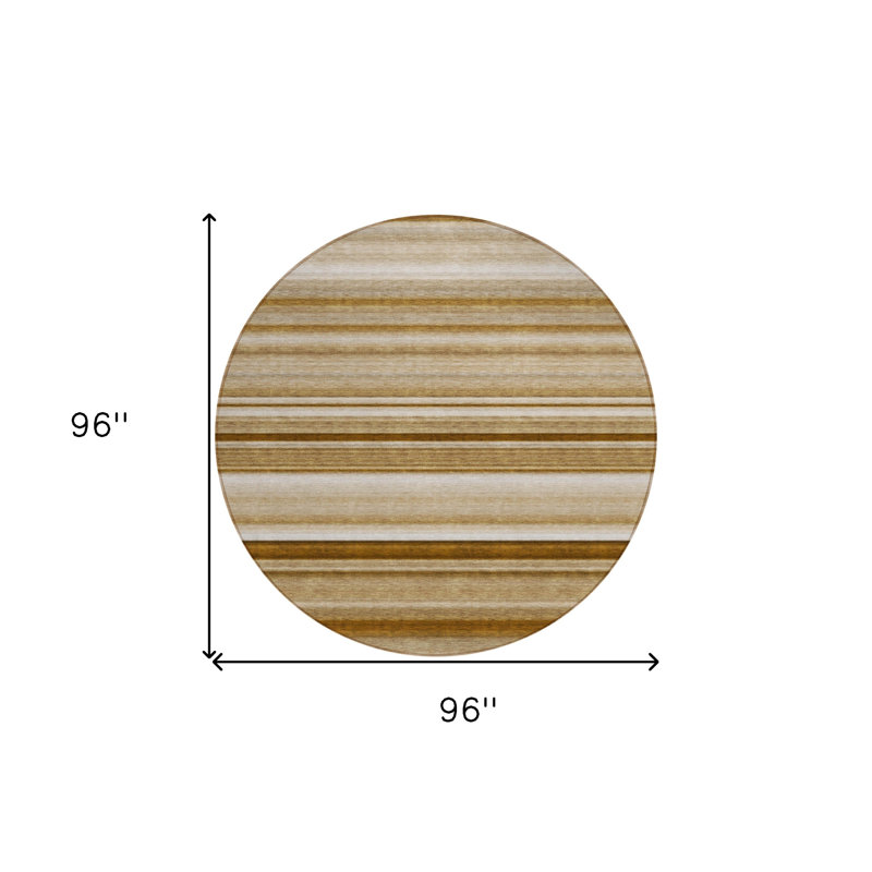 Tapis d'intérieur rond 8 po