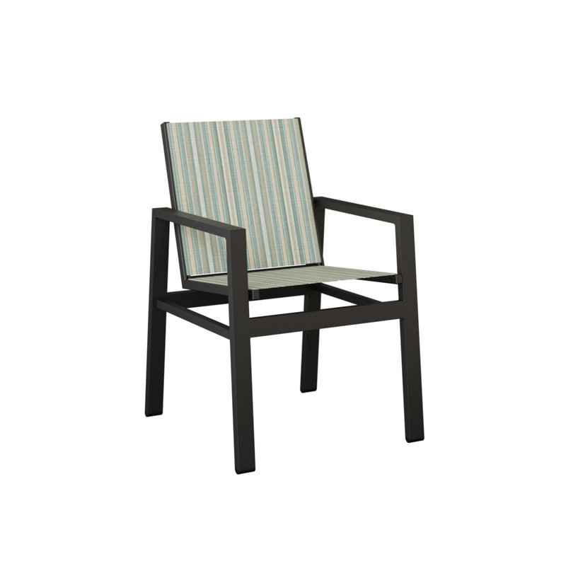 Chaise de salle à manger Ohlson, Noir mat, Spa à rayures Windsor