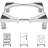 Adjustable Refrigerator Stand with Round Tube Frame, Elevated Appliance Base with Protective Pads