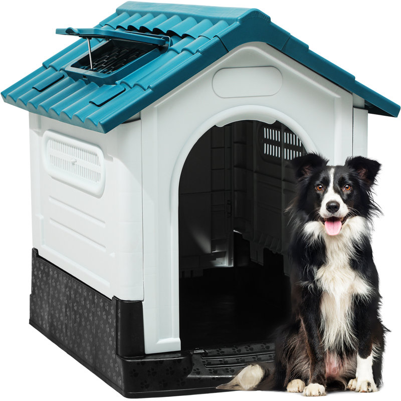 Niche pour chien en plastique Chesham, H 30 po x l 23,6 po x P 28,3 po
