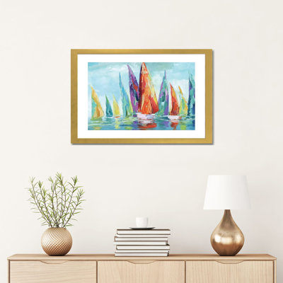 Reproduction d’art sur toile Fine Day Sailing I par Nan