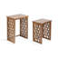 Tables gigognes en bois massif (ensemble de 2)