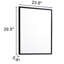 Miroir de salle de bain noir en aluminium de 24 pouces - Fonctionnel, compact et élégant pour toute configuration fonctionnelle-129487256-129487257