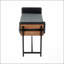Banc de 18 po avec bois en métal noir-1990918424-1990918426