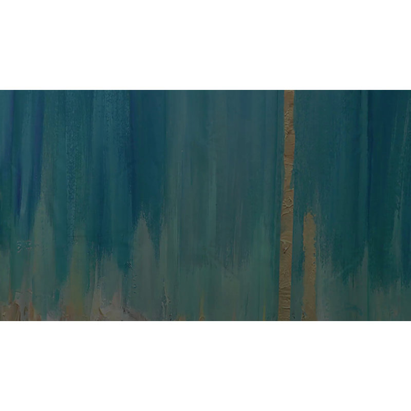 White and Gold Botanical Polyester Shower Curtain, 71" x 74"