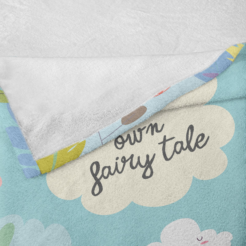 Ambesonne Saying Fleece Throw Blanket Keep Calm Multicolor, 70" W x 90" L