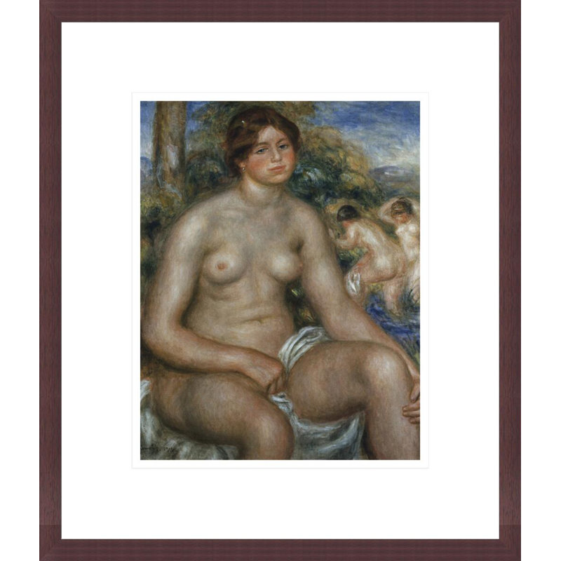 «Sived Nude» par Pierre-Auguste Renoir, impression giclée sur cadre, H 16,01 po x l 13,75 po