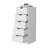 Dillon 5 Narrow Drawer Dresser, Tall Chest of Drawers-1526221656