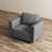 Upholstered Accent Armchair With Storage-879807867