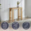 Console classique en bois massif - Petite table de ferme moderne de 36 pouces - Meuble de salon facile à assembler derrière le canapé, le vestibule ou le couloir (chêne clair)-1595994800-1595994801