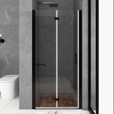 Porte de douche pliante semi-sans cadre 30 "x 72"