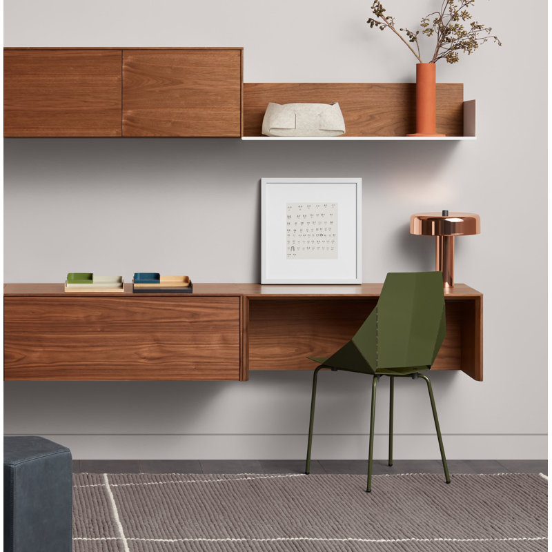 Wonder Accent Shelf, Walnut/Oblivion
