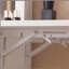 Bureau de coiffeuse avec miroir éclairé, coiffeuse de maquillage avec tiroirs et armoire de rangement pour chambre à coucher, bureau en verre, luminosité réglable à 3 modes d'éclairage, tabouret de rangement