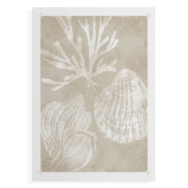 Neutre corail I - impression sur toile seulement - non encadré, H 18 po x l 12 po