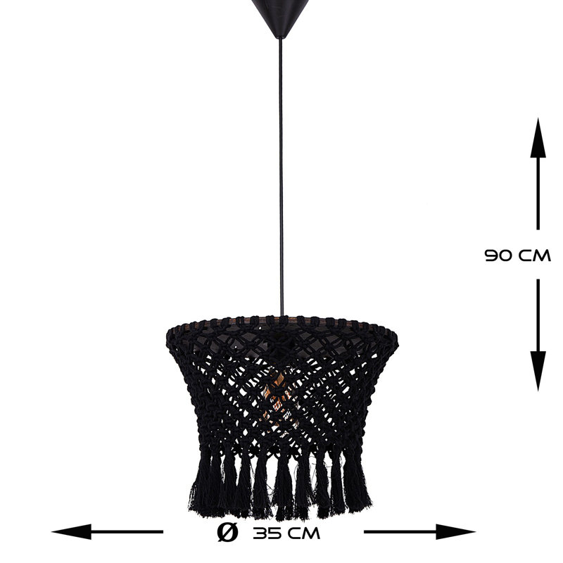 1 - Light Black Unique/Statement Pendant