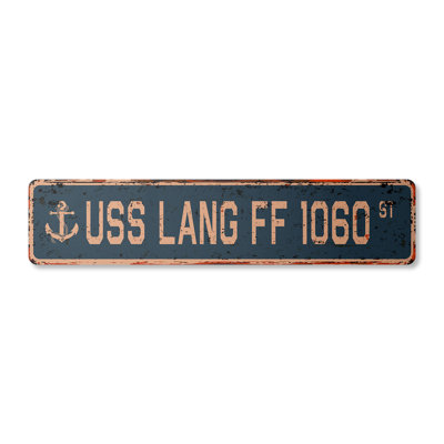 Lang Ff 1060 Street Sign Aluminum 4" X 18"